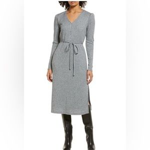 JULIA JORDAN Long Sleeve Sweater Knit Dress - Gray - SOLD OUT ONLINE
